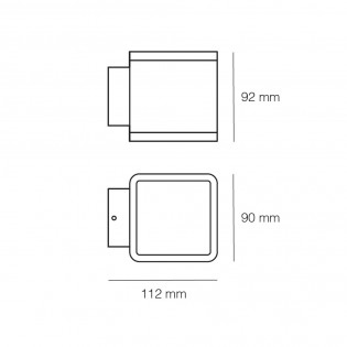 Aplique de exterior LED Torino (2x6W)