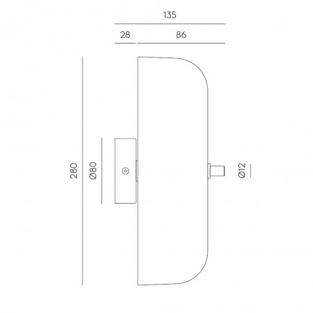 Aplique de pared Atil