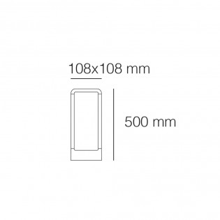 Outdoor LED Bollard Light Napoles II (9W)