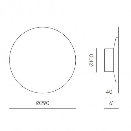 Wall light LED Bot