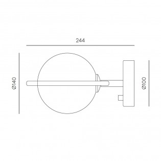 Aplique de pared Abbacus II