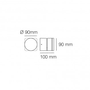 Aplique de pared LED exterior Rades (6W)