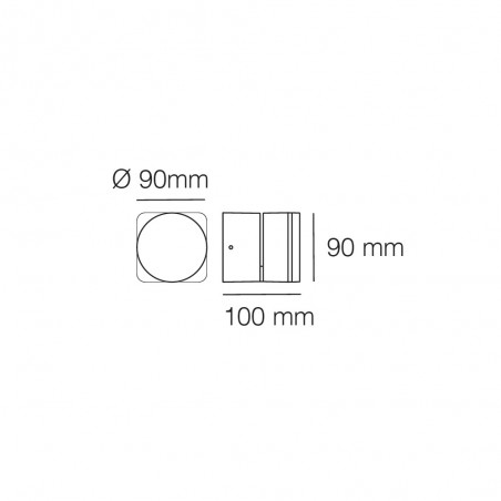 Outdoor LED Wall Light Rades (6W)