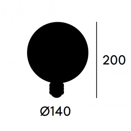 Bombilla Globo E27 LED COB (3W)