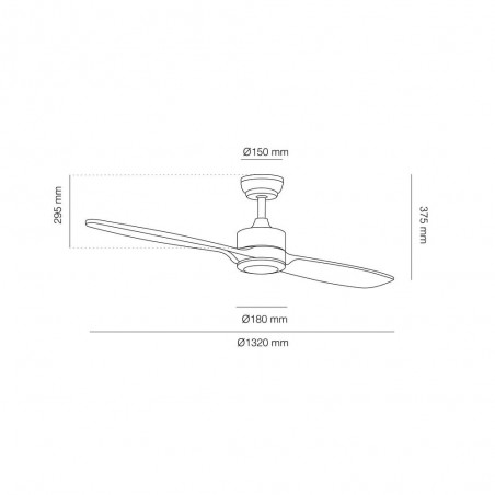 Vetilador de techo LED Bava (15W)