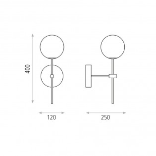 Aplique de pared LED Doris (5W)