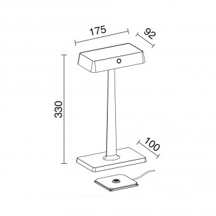 Lámpara de mesa exterior LED Liss (2.20W)