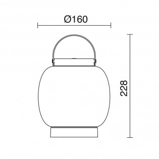 Lámpara portátil de exterior LED Bubble (2W)