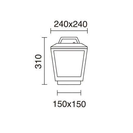 Lámpara portátil de exterior LED Bled (9W)