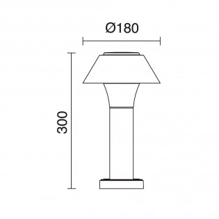 Sobremuro exterior LED Bucket (10.50W)