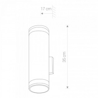 Aplique de pared Rock (2 Luces)
