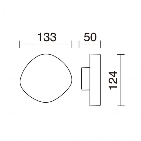 Aplique de pared exterior LED Cloud (7W)