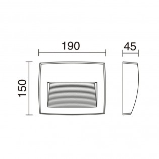 Aplique de pared exterior LED Storm (7.50W)