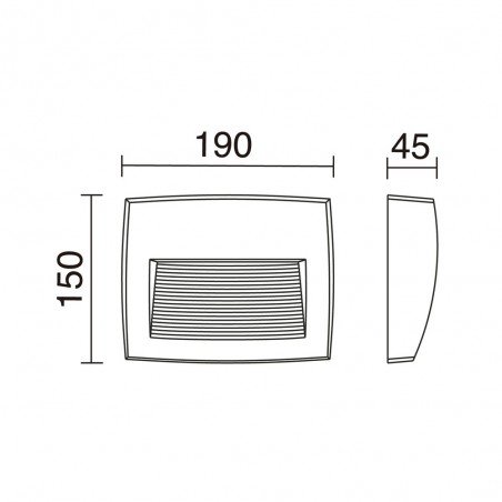 Aplique de pared exterior LED Storm (7.50W)