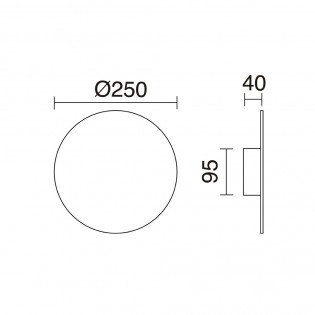 Aplique de pared LED Circular (13W)