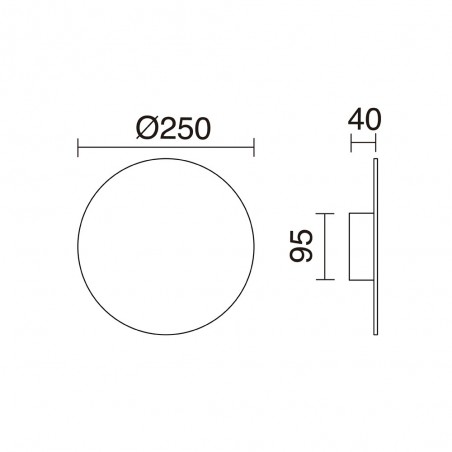 Aplique de pared LED Circular (13W)