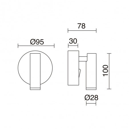 LED Reader Wall Lamp Minimal (3W)