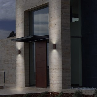 Outdoor LED Wall Lamp Stone (2 Lights)