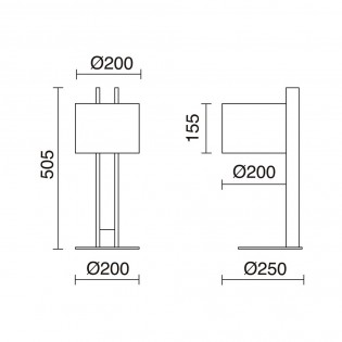 Lámpara de mesa Compact