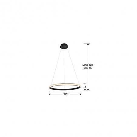 LED Pendant Lamp Ring (25W)