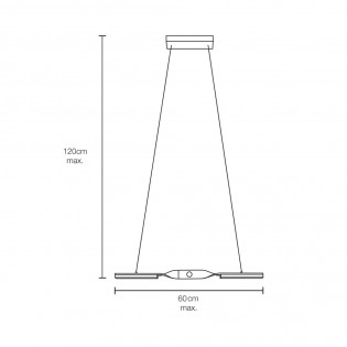 Lämpara de techo LED Virage (20W)
