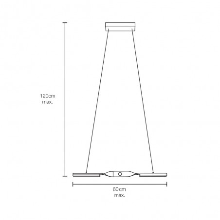 Lämpara de techo LED Virage (20W)