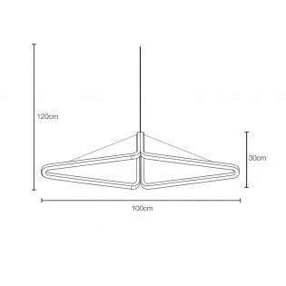 Lámpara colgante LED Geminika (48W)