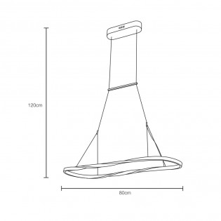 Lámpara de techo LED Ringlet (54W)