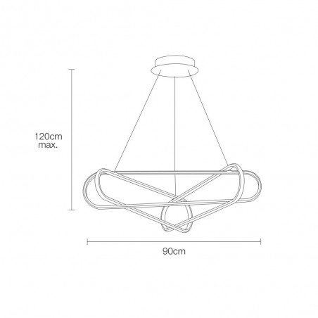 Lámpara de techo LED Voltelle (88W)