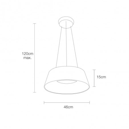 Lámpara colgante LED Vika (27W)
