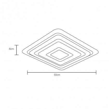 Plafón de techo LED Tak (74W)
