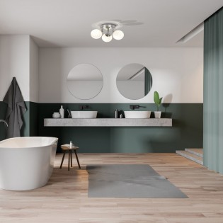 Aplique para baños Opah (3 luces)