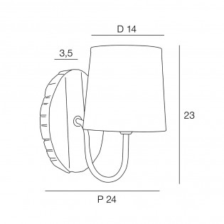 Aplique de pared Rekup