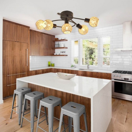 Ceiling Flush Light Malya (5 Lights)