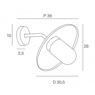 Aplique de pared exterior Calvi