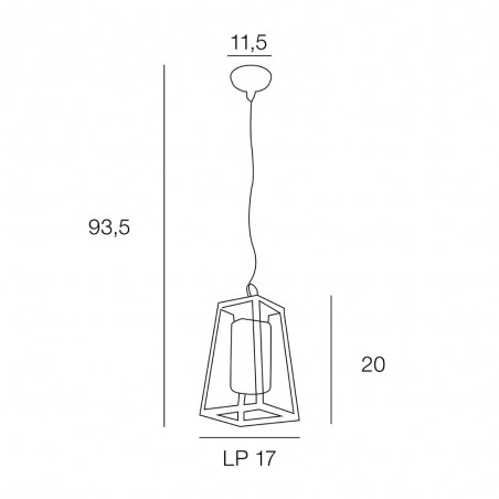 Outdoor Pendant Lamp West