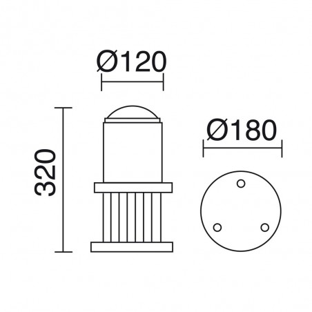 Baliza de exterior Cok H320