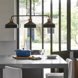 Regleta colgante Clayton (3 luces)