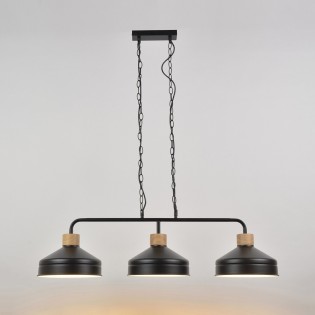 Regleta colgante Clayton (3 luces)