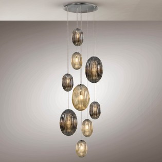 Lámpara de techo LED Ovila (9x8W)