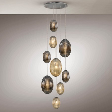 Lámpara de techo LED Ovila (9x8W)
