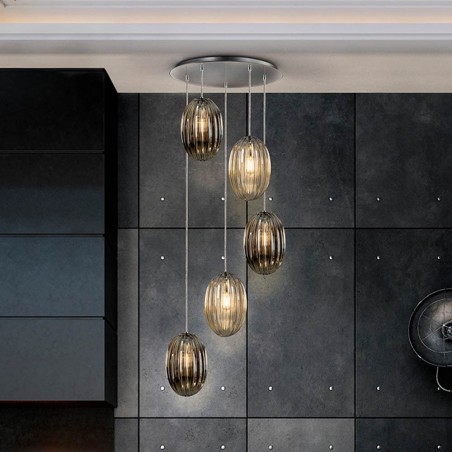 LED Pendant Lamp Ovila (5x8W)