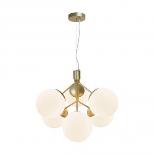Lámpara colgante Ivona Opal (6 luces)