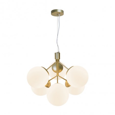 Lámpara colgante Ivona Opal (6 luces)