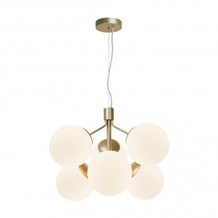 Lámpara colgante Ivona Opal (6 luces)