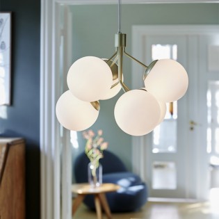 Lámpara colgante Ivona Opal (6 luces)