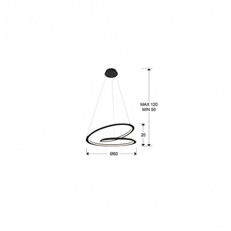 LED Ceiling Lamp Looping (36W)