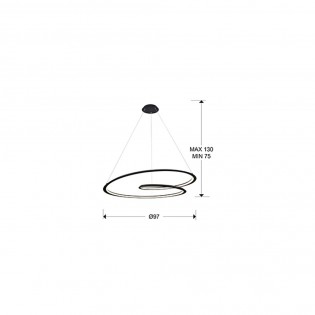 LED Pendant Lamp Looping (54W)