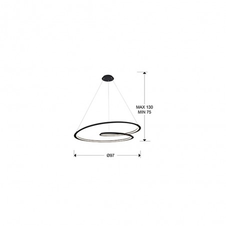 Lámpara colgante LED Looping (54W)