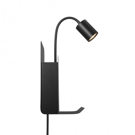 Aplique revistero con USB y repisa Roomi